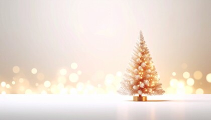 キラキラしたクリスマスツリーの背景素材