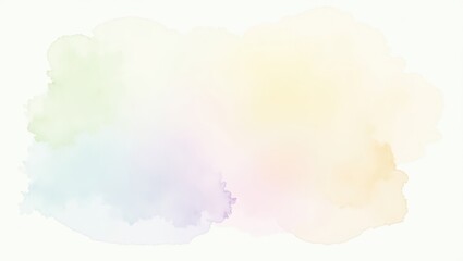 Abstract watercolor stain with soft pastel colors.