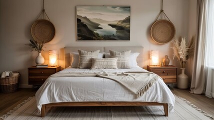 hotel room with bed