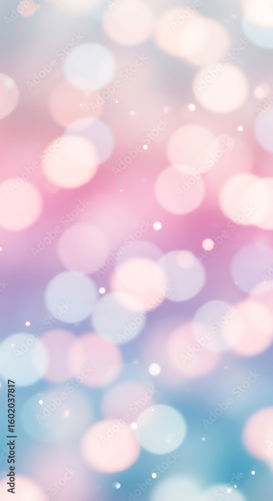 Poster dreamy bokeh background with soft pastel colors creating a magical atmosphere elegant visual