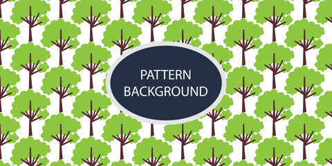 Green forest pattern backgrkound design. Hand draw texture. Vector template. fabric