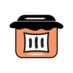 Pickle jar clipart design, Minimalist Pickle Jar, Sunlit Pickle Preservation, Flat Design,
Autumn Icons, crisp, sour, flooded with sunlight, Silhouette, vector Illustrations, tasty sauce in a jar,