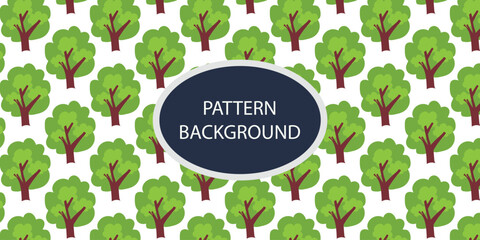 Green forest pattern backgrkound design. Hand draw texture. Vector template. fabric