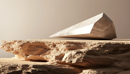 Stone podium for display product