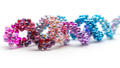 Digital DNA helix spiral molecule