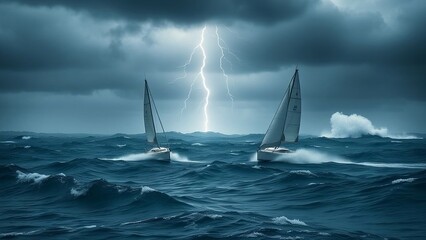 sailing boat in the sea