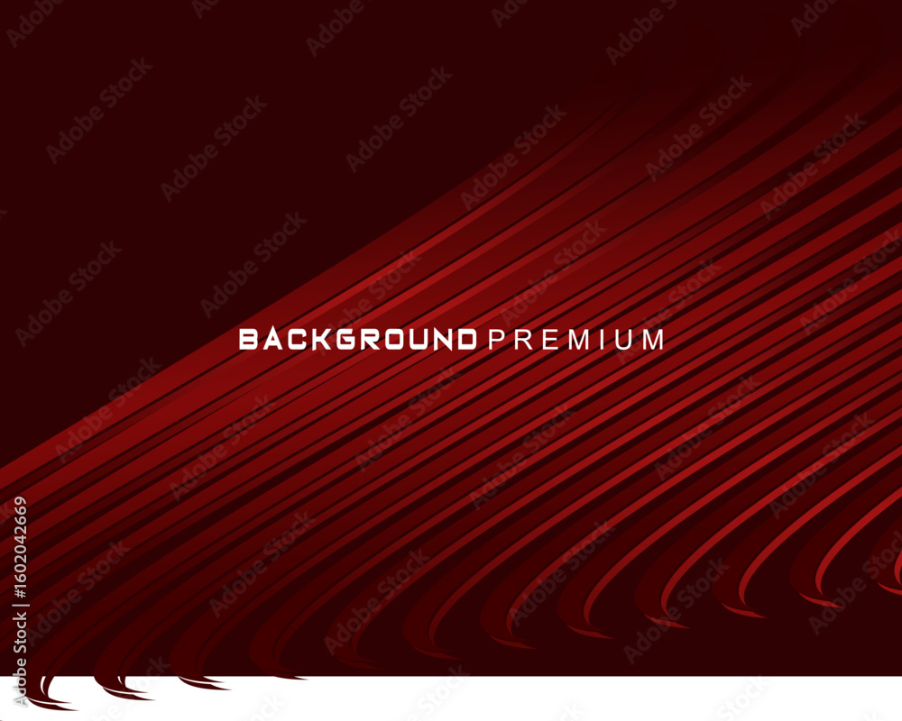 Poster abstract red geometric lines on red background. modern shiny gradient red futuristic pattern. futuri