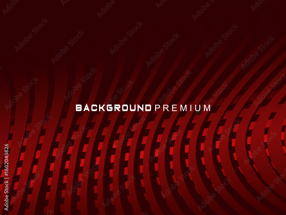 Poster abstract red geometric lines on red background. modern shiny gradient red futuristic pattern. futuri