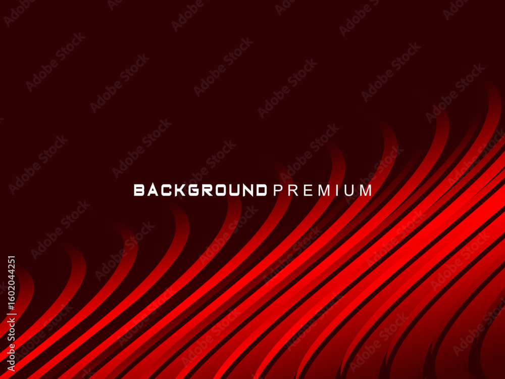 Poster abstract red geometric lines on red background. modern shiny gradient red futuristic pattern. futuri