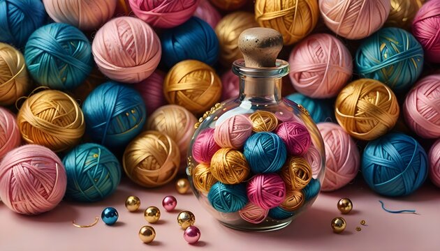 colorful easter eggs in basket