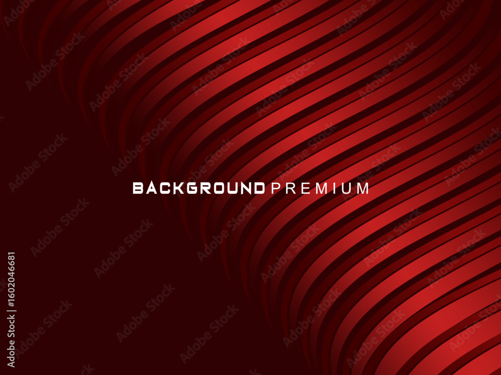 Aufkleber abstract red geometric lines on red background. modern shiny gradient red futuristic pattern. futuri