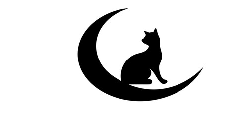 Naklejka premium cat vactor style 