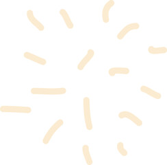  Sun burst shape cartoon element