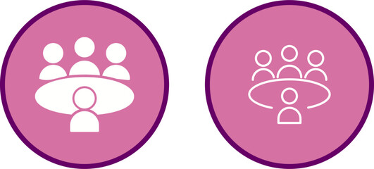 Conference Table Vector Icon