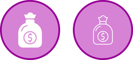 Money Bag Vector Icon