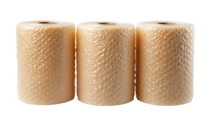Buy bubble wrap rolls for shipping and packaging fragile items online at affordable prices now on sale isolated on tranparent background