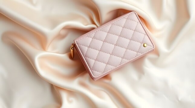 Luxurious Pink Wallet with Romantic Style and Soft Focus