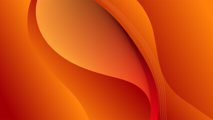 ABSTRACT BACKGROUND ELEGANT ORANGE GRADIENT SMOOTH LIQUID COLORFUL WITH HAND DRAWN SHAPES DESIGN VECTOR TEMPLATE GOOD FOR MODERN WEBSITE, WALLPAPER, COVER DESIGN 