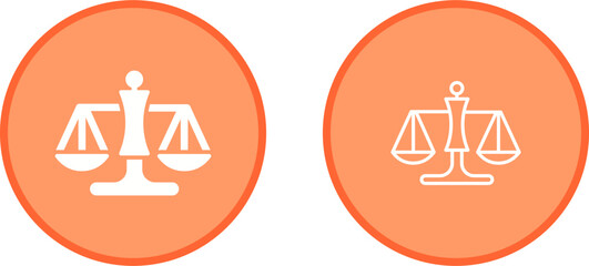 Justice Scale Vector Icon