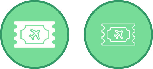 Plane Tickets Vector Icon
