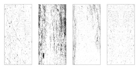 Grunge  texture set - Abstract design template. Stock vector set - easy to use