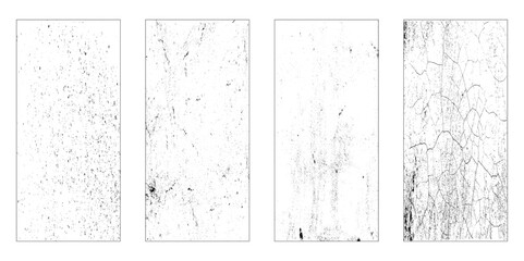 Grunge  texture set - Abstract design template. Stock vector set - easy to use