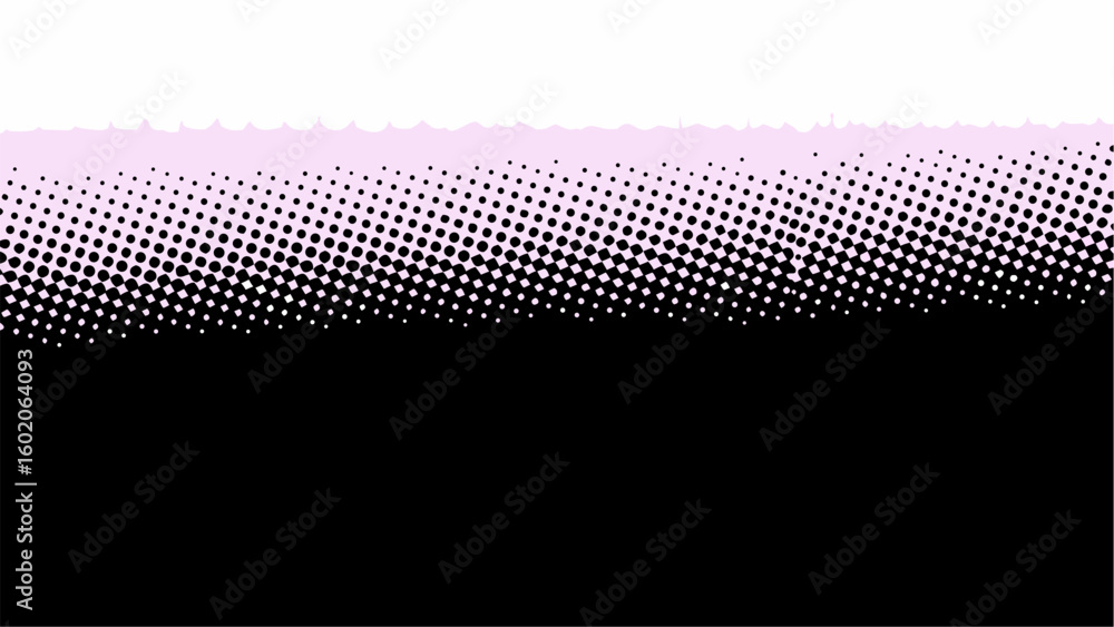 Aufkleber halftone gradient from white to black with pink transition in a dotted pattern design element