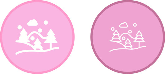 Snow Fall Vector Icon