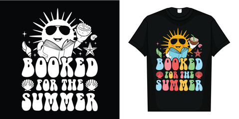 Booked For The Summer Reading Librarian Last Day Of School T-Shirt