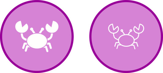 Crab Vector Icon