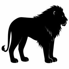Lion Full Body Silhouette