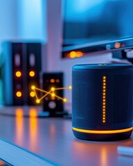 Smart speaker home automation and network connectivity