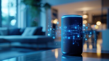 Smart home ai assistant voice control and network connectivity.
