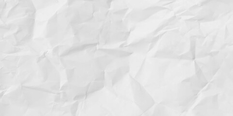 White crumpled paper for background. Vector illustration.