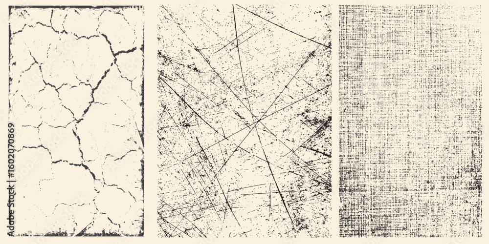 Poster grunge urban backgrounds set.texture vector.dust overlay distress grain ,simply place illustration o