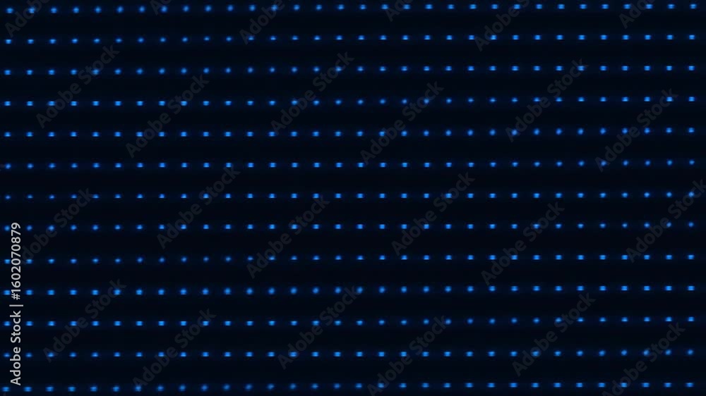 Poster abstract blue pixels display pattern