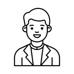 Obraz premium Funny cartoon businessmen and characters with headphones smiling in suits