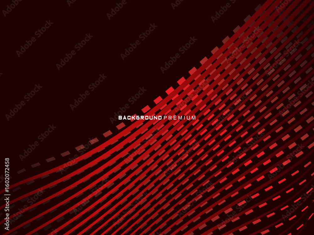 Aufkleber abstract red geometric lines on red background. modern shiny gradient red futuristic pattern. futuri