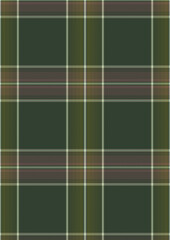 Seamless Green Olive Plaid Pattern Fabric Texture Background