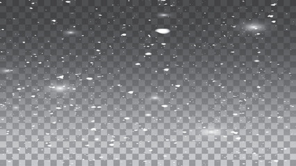 Snow storm effect, blurred, cold wind with snow.