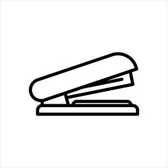 cute black and white stapler icon vector