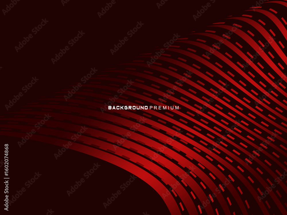 Aufkleber abstract red geometric lines on red background. modern shiny gradient red futuristic pattern. futuri