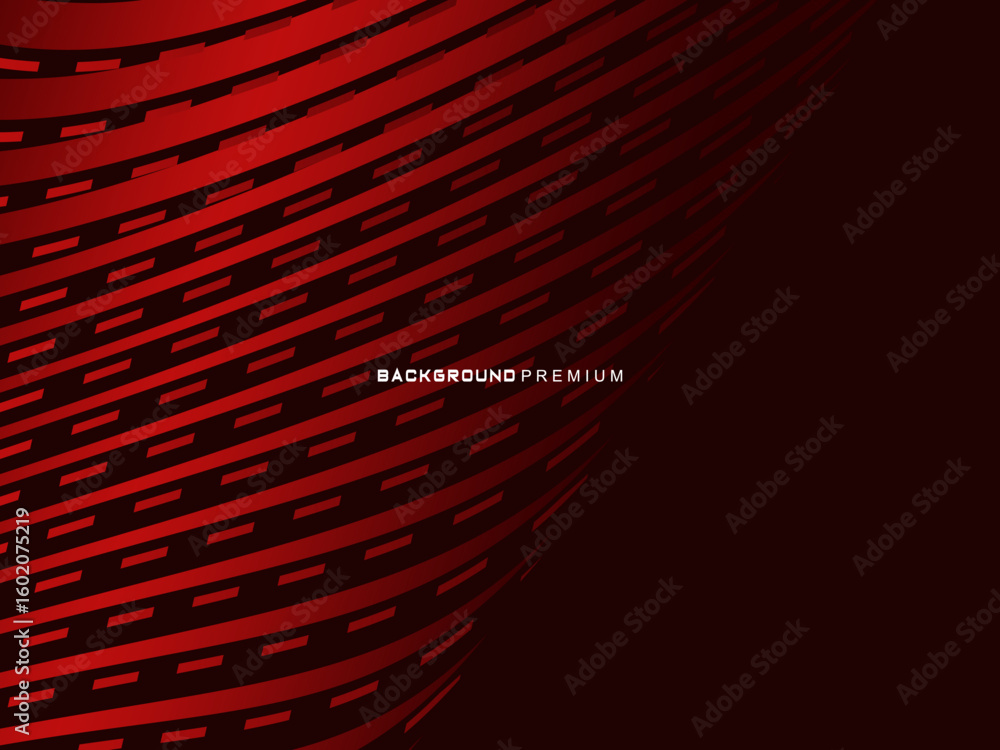 Aufkleber abstract red geometric lines on red background. modern shiny gradient red futuristic pattern. futuri