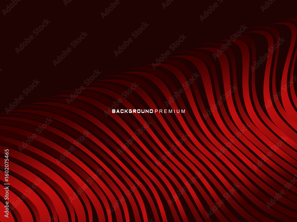 Aufkleber abstract red geometric lines on red background. modern shiny gradient red futuristic pattern. futuri