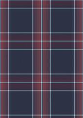 Seamless Red and Blue Plaid Pattern for Textile Design