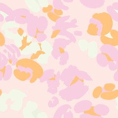 Floral colorful seamless pattern with abstract different flowers. Vector background, design, print, wrapping paper, wallpaper, textile