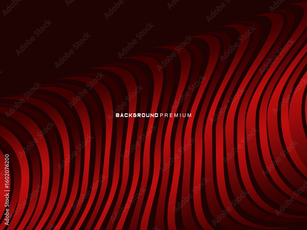 Aufkleber abstract red geometric lines on red background. modern shiny gradient red futuristic pattern. futuri