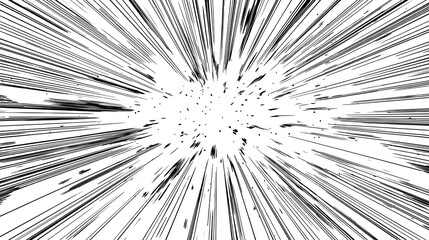 Speed Lines Background: Dynamic Radial Burst Effect for Design Projects