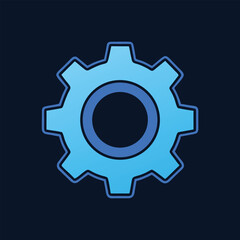 gear machine icon vector illustration