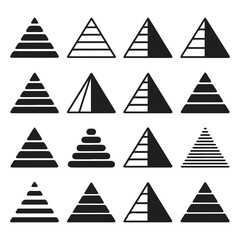 Obraz premium set of christmas trees